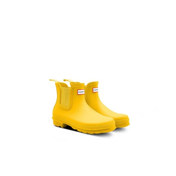 Hunter Women's Original Chelsea Boots in Yellow - Picture 7 of 9